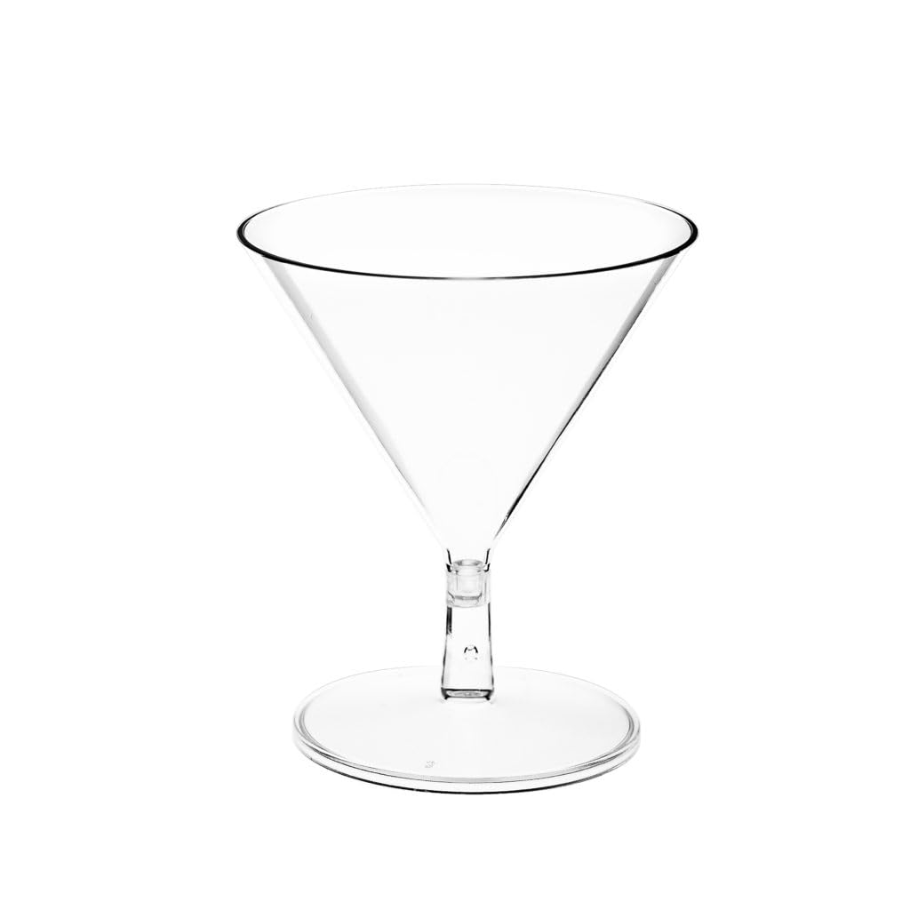 Clear Plastic Martini Cups, 6 Count, 2.50 oz N775380