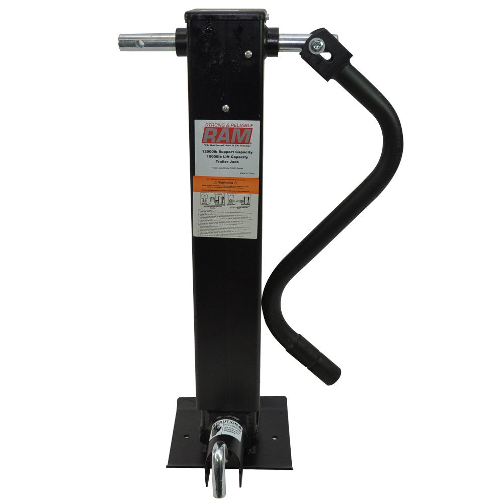 Black 12,000lb Trailer Jack with Side Handle A26474