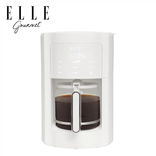 1.8L Digital Programmable Coffee Maker with Washable Filter, White Y251