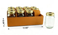 12 Pack 16 oz Regular Mouth Glass Mason Jars with Lids S12503
