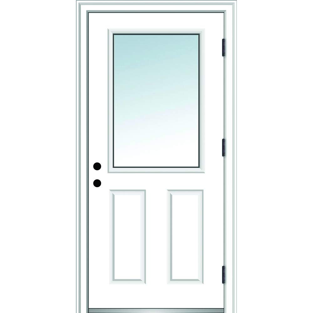 Steel Primed Left Hand Outswing Prehung Door 36"x80" Z48387