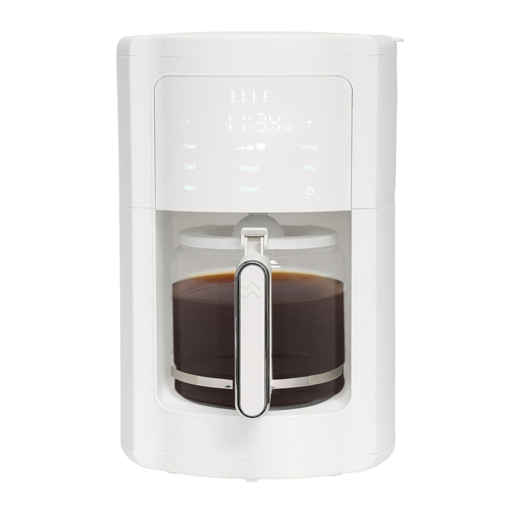 1.8L Digital Programmable Coffee Maker with Washable Filter, White Y251