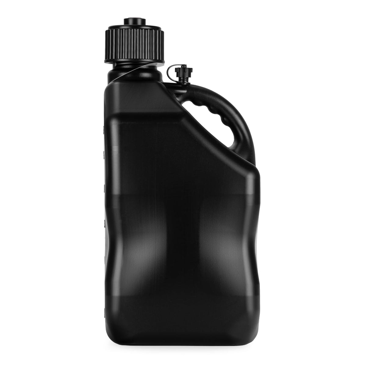 5.5 Gallon Square Motorsport Jug Black with Filler Hoses 4 Pack K17139