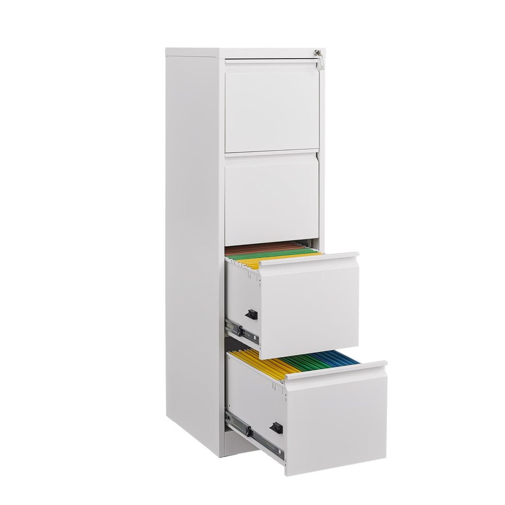 4 Drawer Vertical Metal File Cabinet with Lock V538939