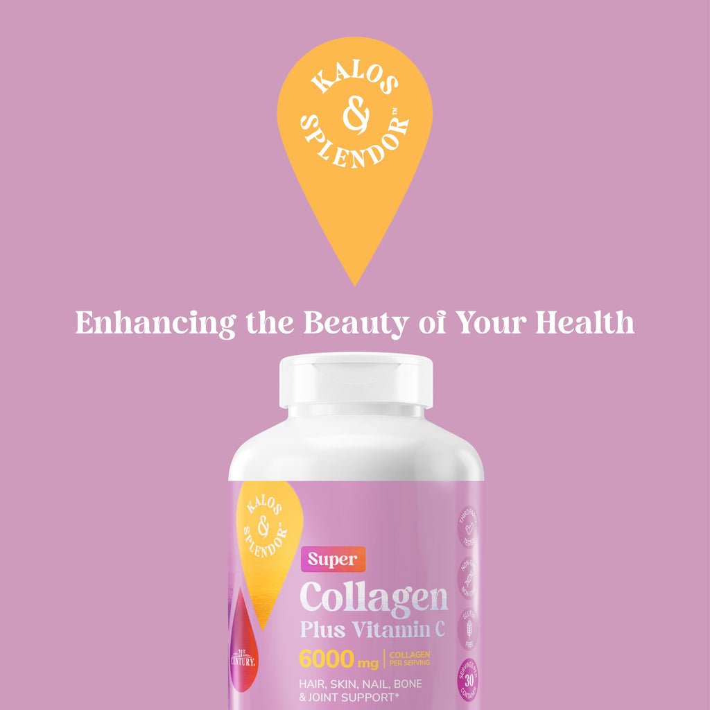 Collagen Vitamin C Tablets 6000mg 180 Count R9886