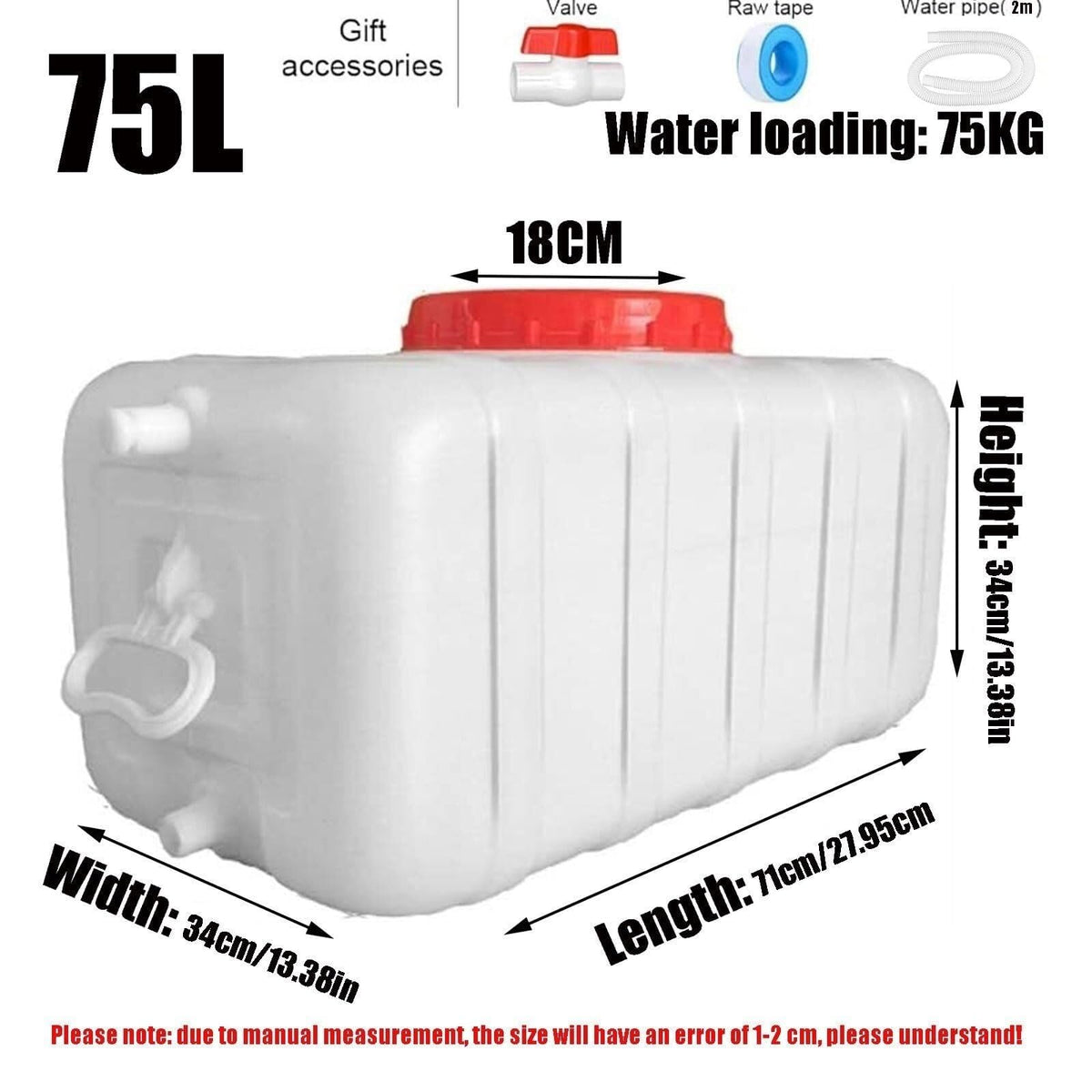 Square Water Storage Tank with Lid K5306