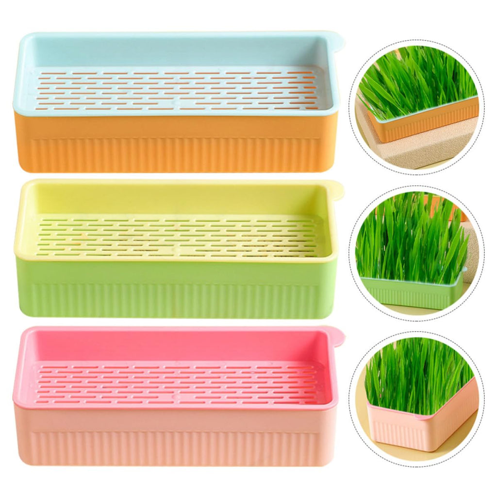 Cat Grass Planter Box Plastic 3 Pack Y1310