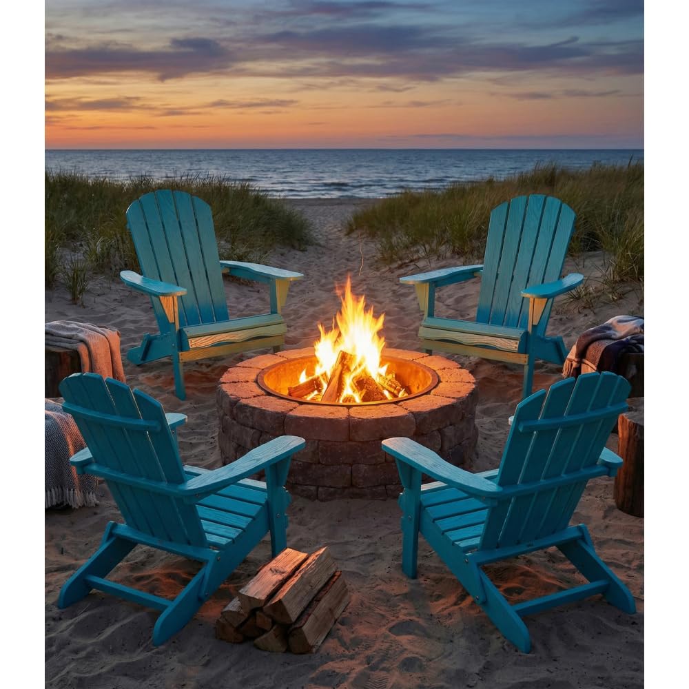 Folding Wooden Adirondack Chair J1265