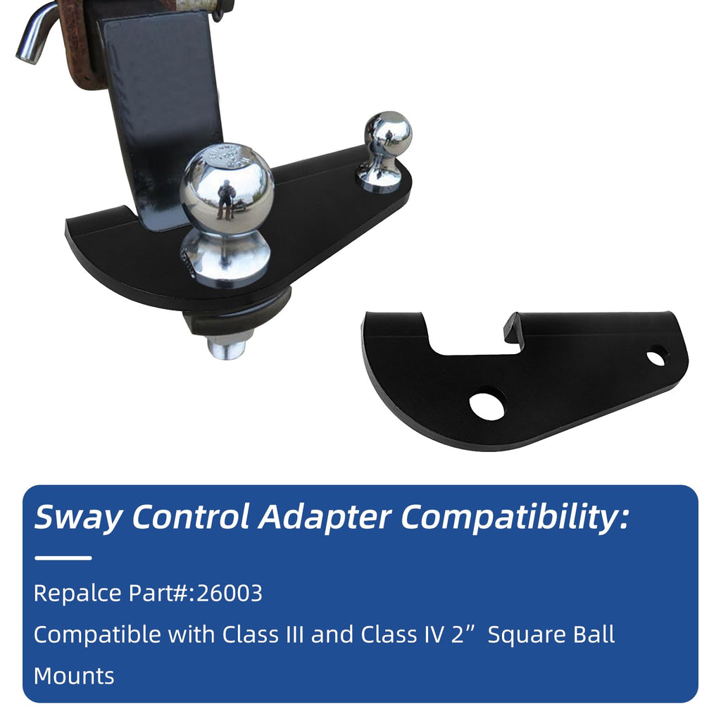 Anti Sway Trailer Hitch Ball Mount Adapter X5857