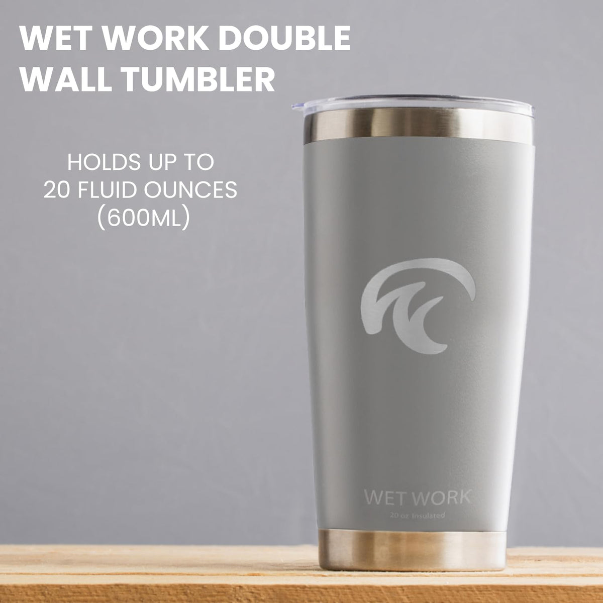 20 oz Stainless Steel Insulated Tumbler with Leak Proof Lid Q9498