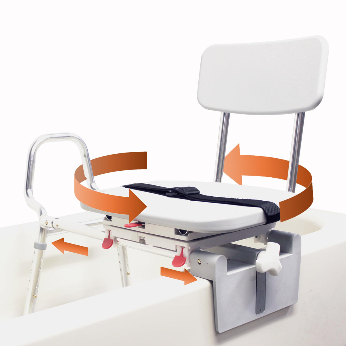 Sliding Tub Transfer Bench with Swivel Seat A268