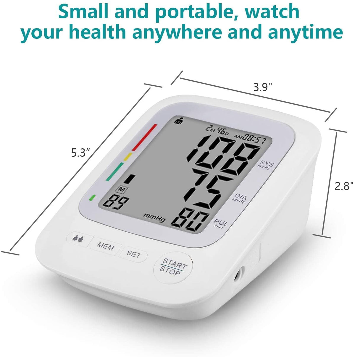 Upper Arm Automatic Digital Blood Pressure Monitor Large Cuff N257035