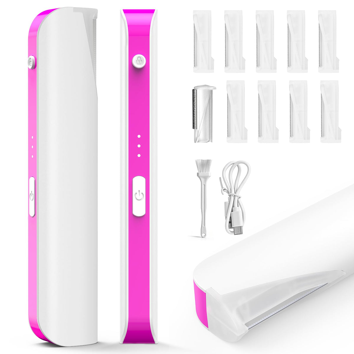 3 Speed Mini Electric Dermaplane Razor with LED Light F8923