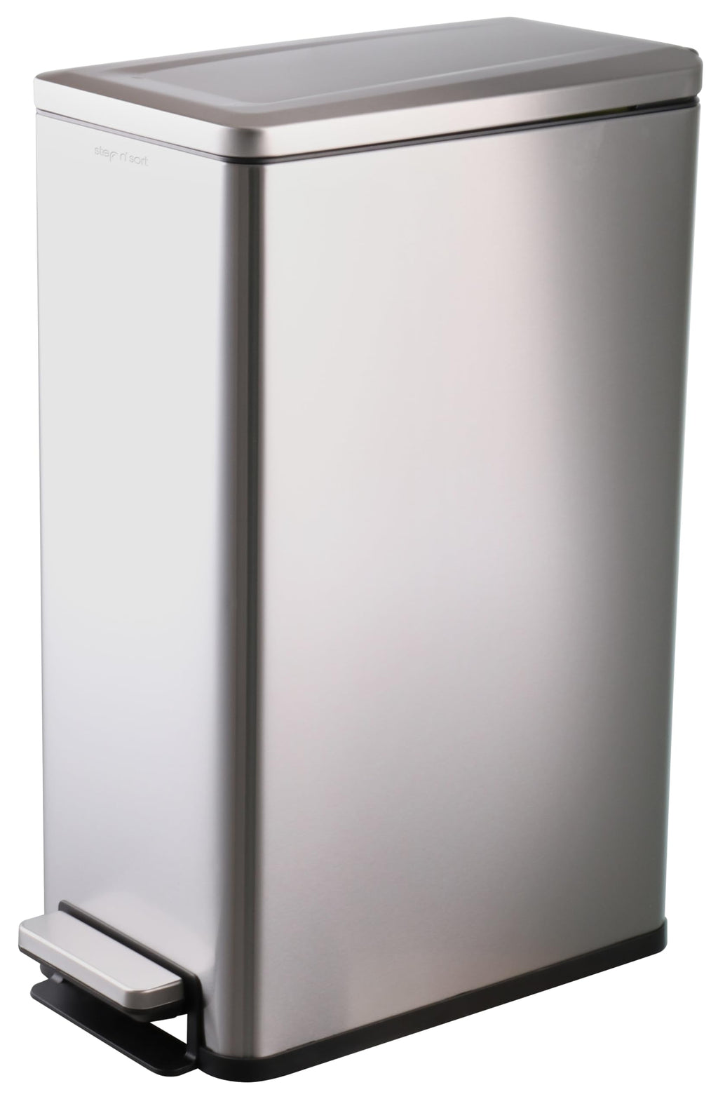 43L Dual Recycling Bin Stainless Steel W356