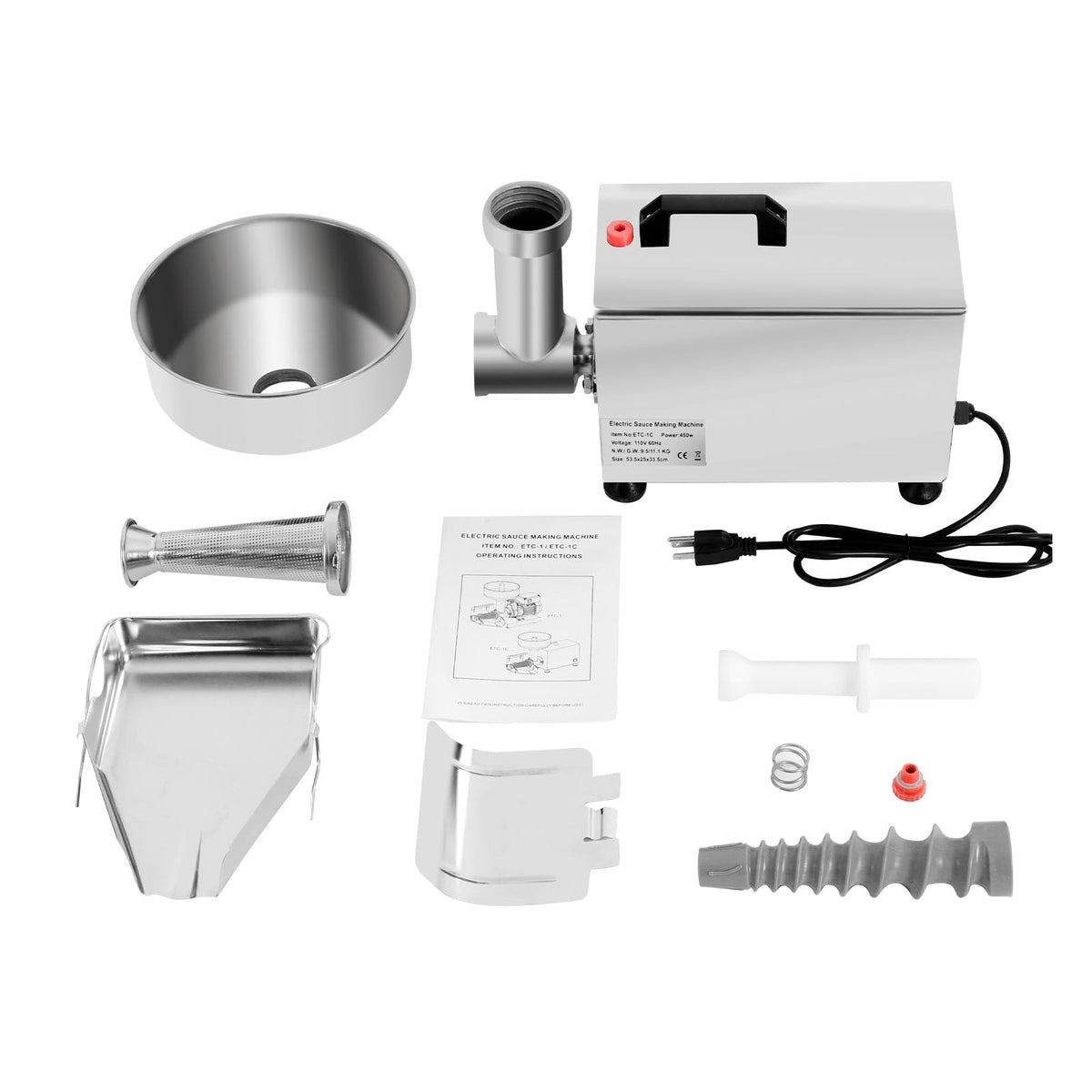 450W Stainless Steel Tomato Strainer Machine I8084