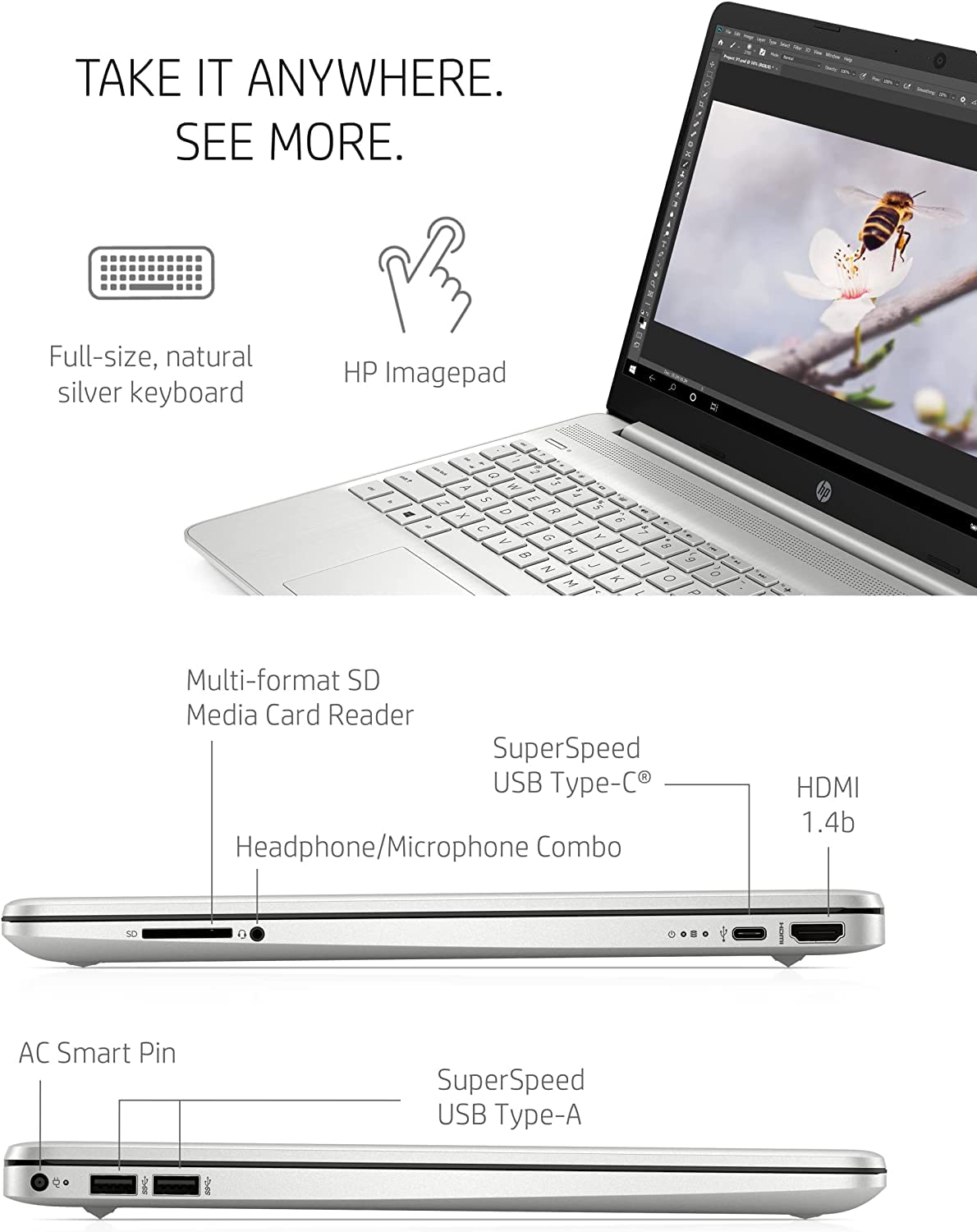 15.6" FHD Business Laptop, i5-1135G7, 16GB RAM 256GB SSD D40790