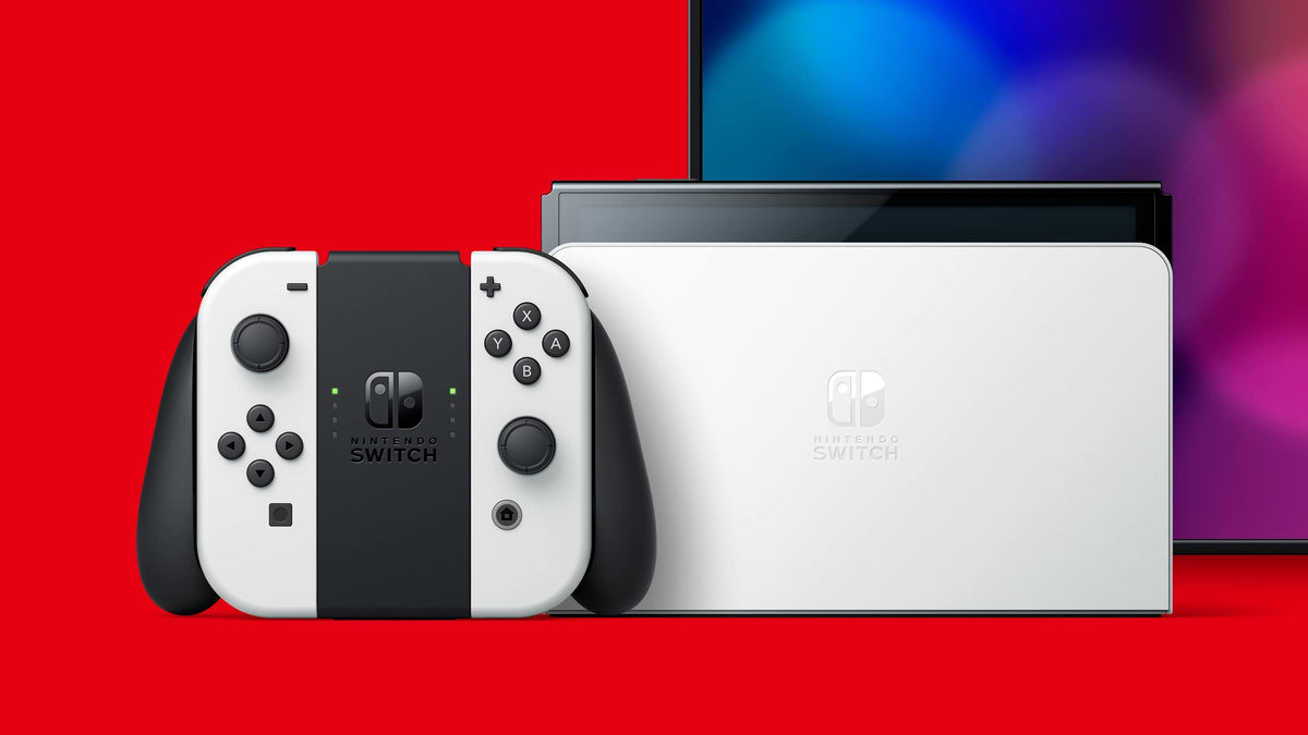 Nintendo Switch OLED Console with White Joy-Con T352