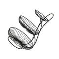 Black 3-Tier Iron Fruit Basket D130