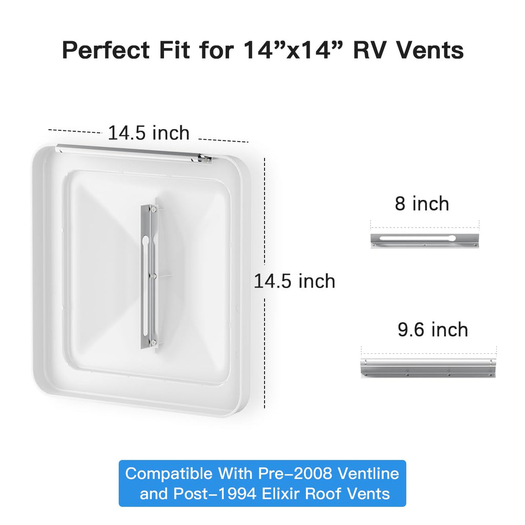 Aluminum RV Roof Vent Cover 14x14 In U131805