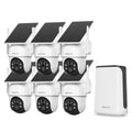 360° PTZ Wireless Solar Security Cameras System 6-Cam-kit with NVR Y849444