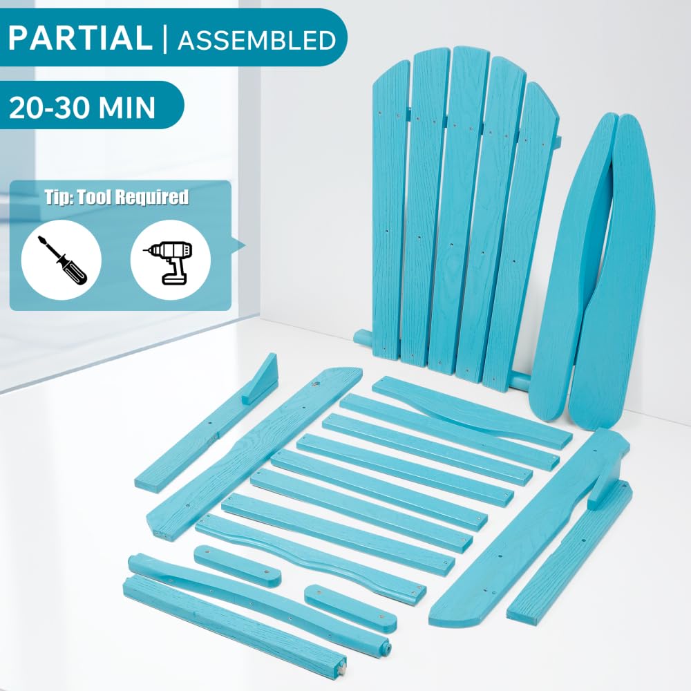 Folding Wooden Adirondack Chair J1265