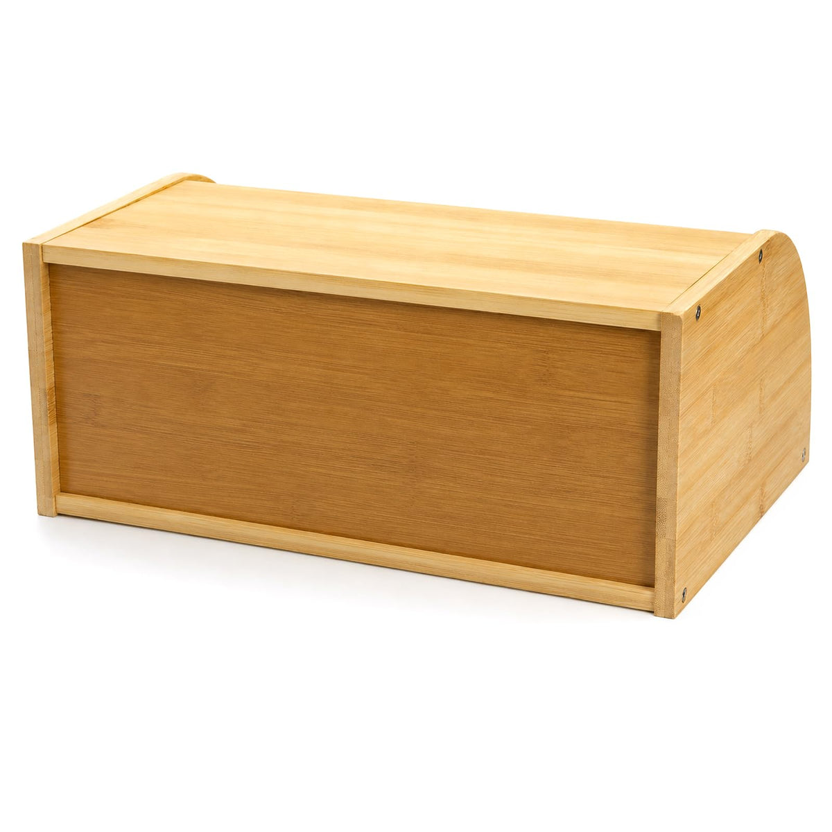 Large Natural Bamboo Roll Top Bread Box A7905
