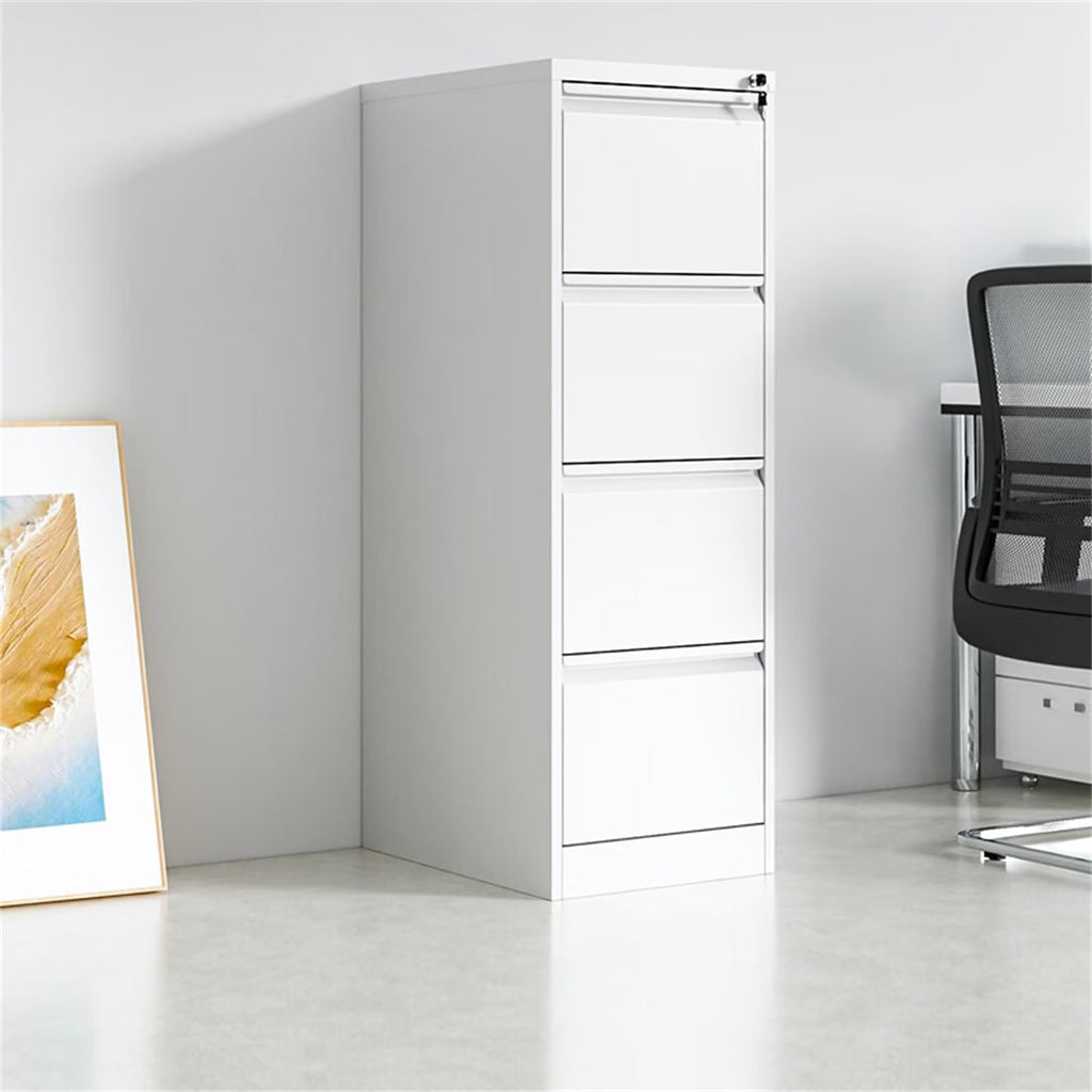 4 Drawer Vertical Metal File Cabinet with Lock V538939