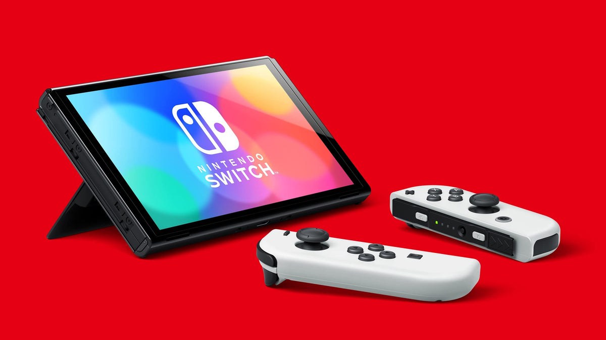 Nintendo Switch OLED Console with White Joy-Con T352