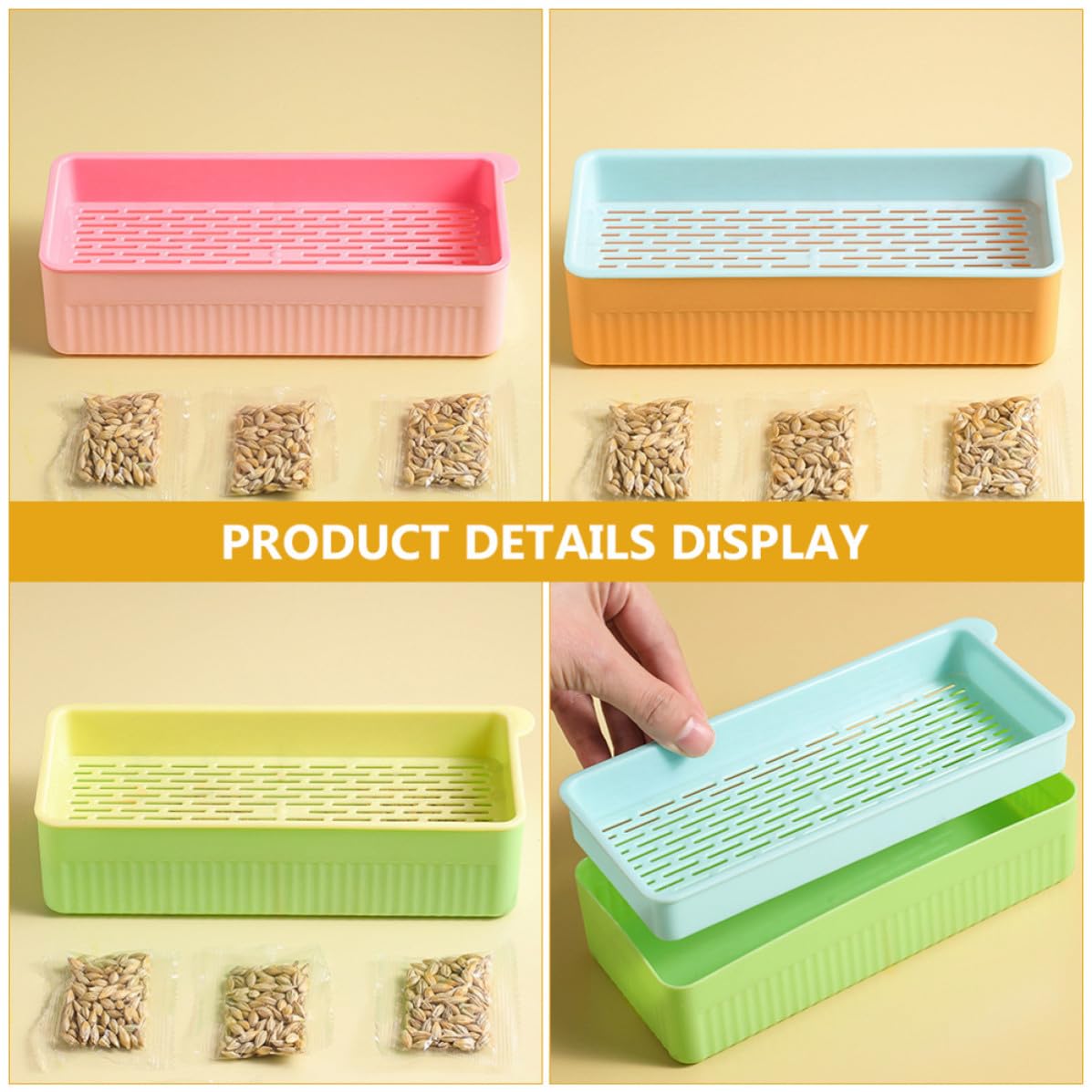 Cat Grass Planter Box Plastic 3 Pack Y1310