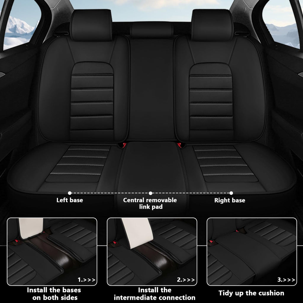 Waterproof Leather Car Seat Covers Set of 5 V24588
