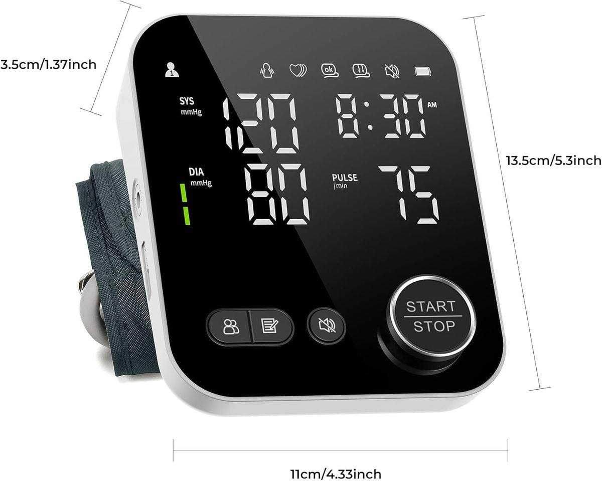 Blood Pressure Monitor Upper Arm BP Cuff with Storage Bag Z1054