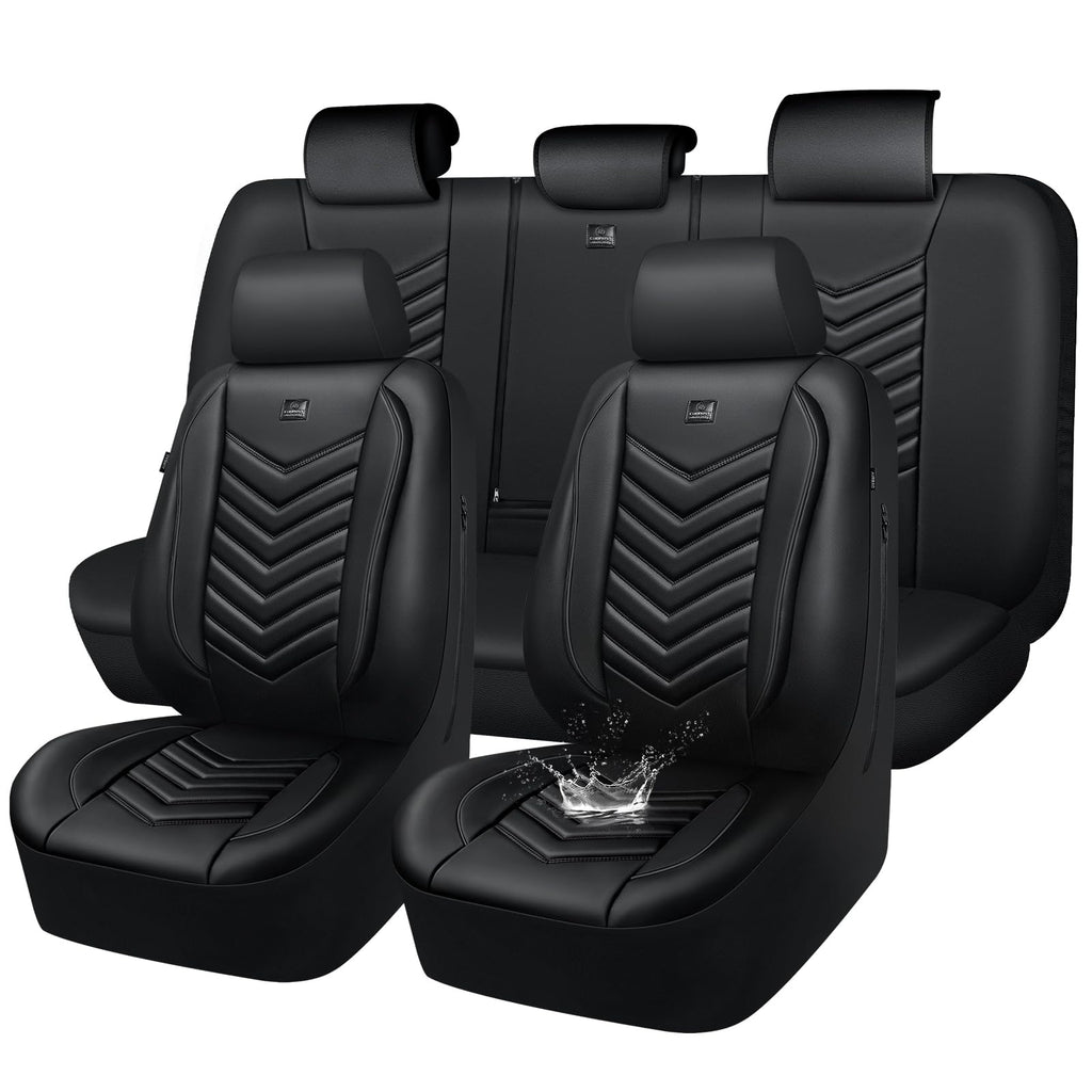 3D Foam Faux Leather Seat Covers Full Set U302890