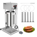 10L Electric Stainless Steel Sausage Stuffer with 5 Stuffing Tubes O46039