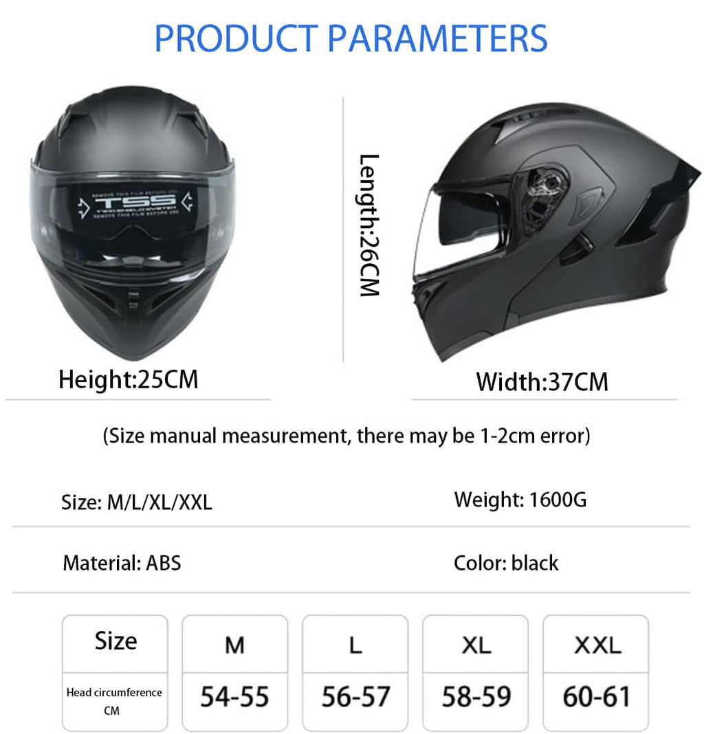 Bluetooth Modular Motorcycle Helmet DOT Approved Dual Visor R53570
