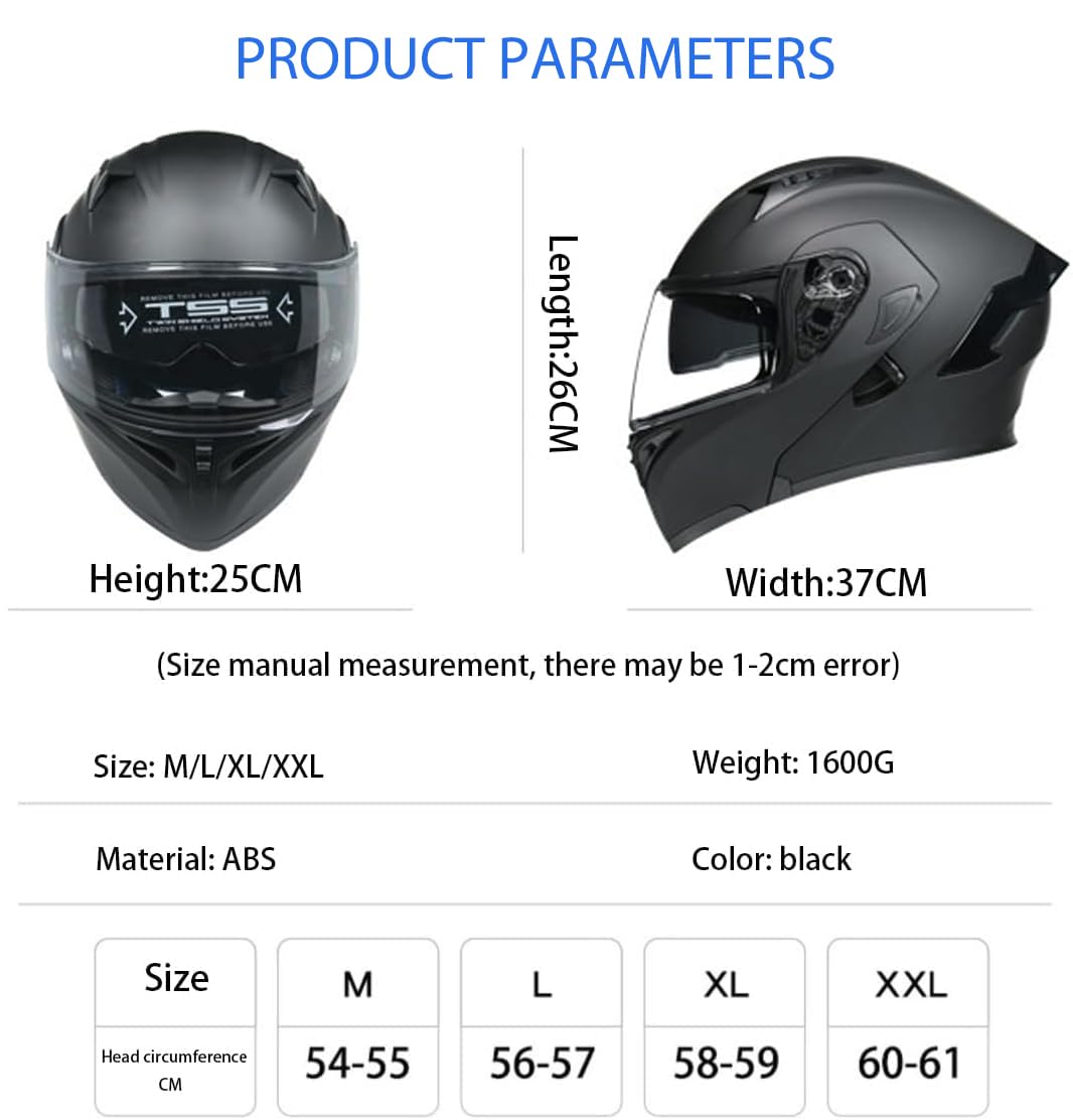 Bluetooth Modular Motorcycle Helmet DOT Approved Dual Visor R53570