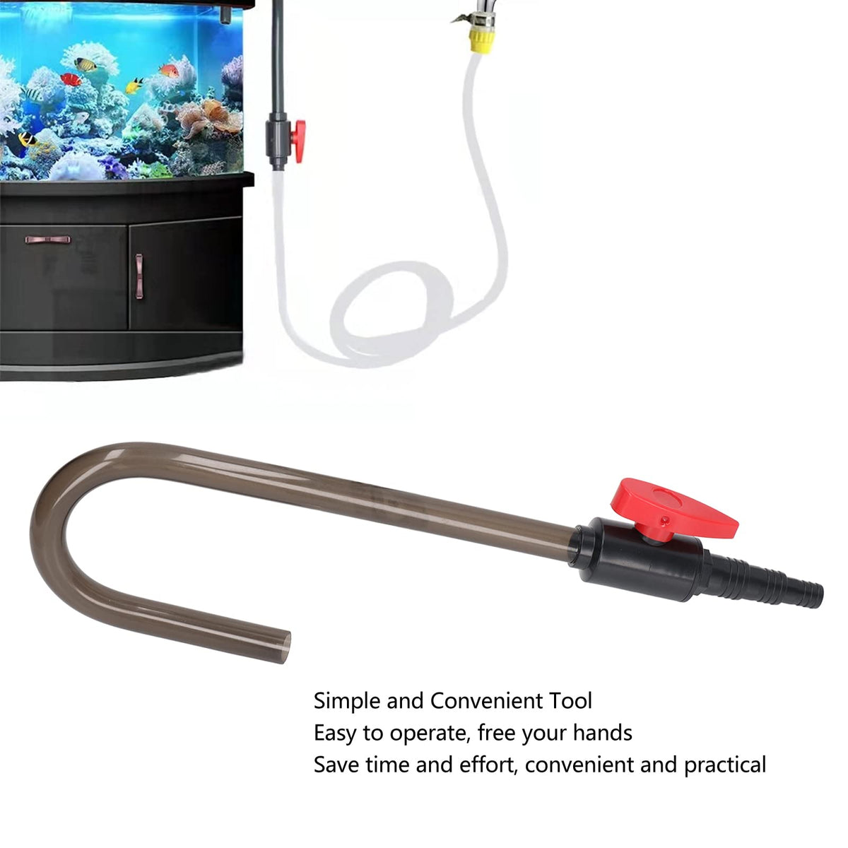 Aquarium Water Refiller Tube with Control Valve I585164