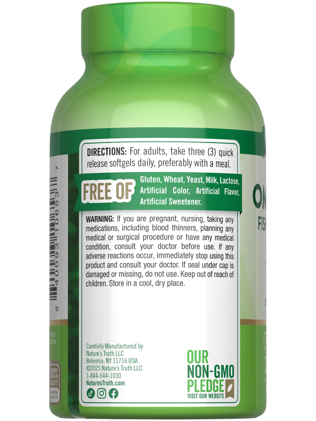 Omega 3 6 9 3600mg 200 Softgels T9989