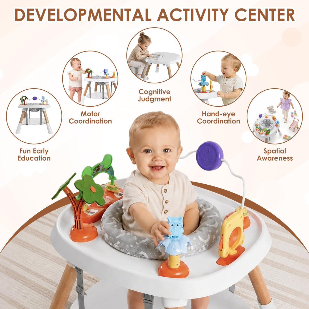 Baby Activity Center, 6-in-1 Stationary Jumper J41051