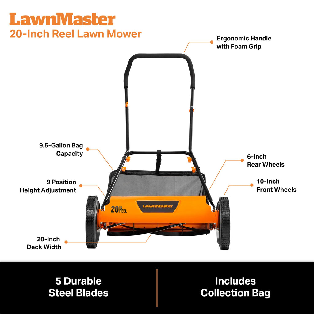 20” 5-Blade Push Reel Lawn Mower I76459