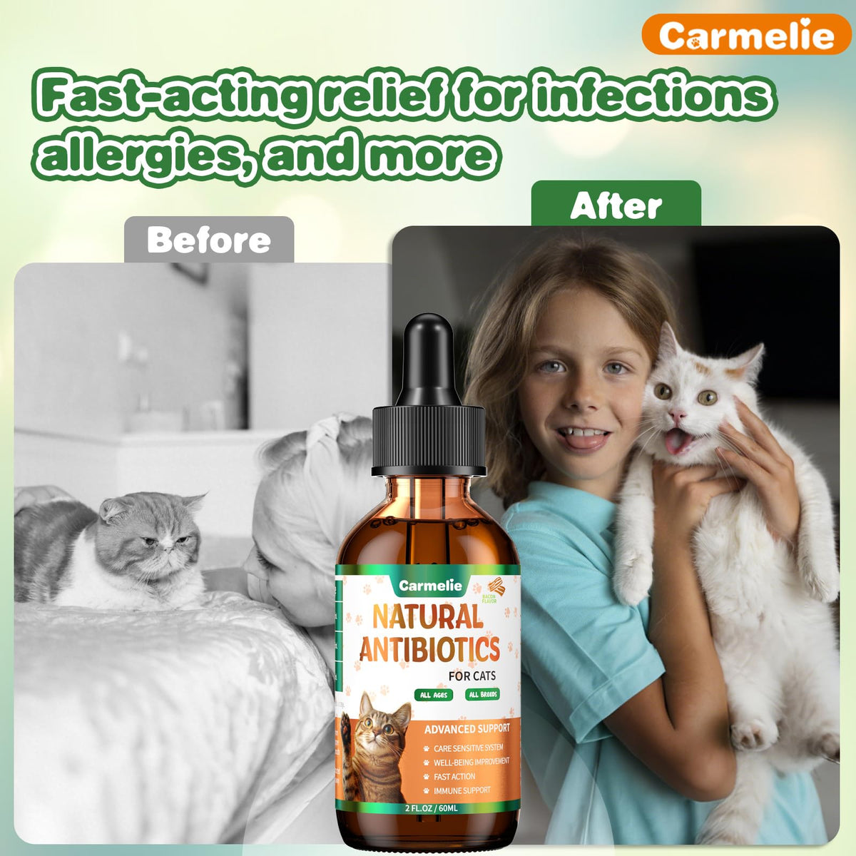 2 fl oz Natural Antibiotics for Cats R742044