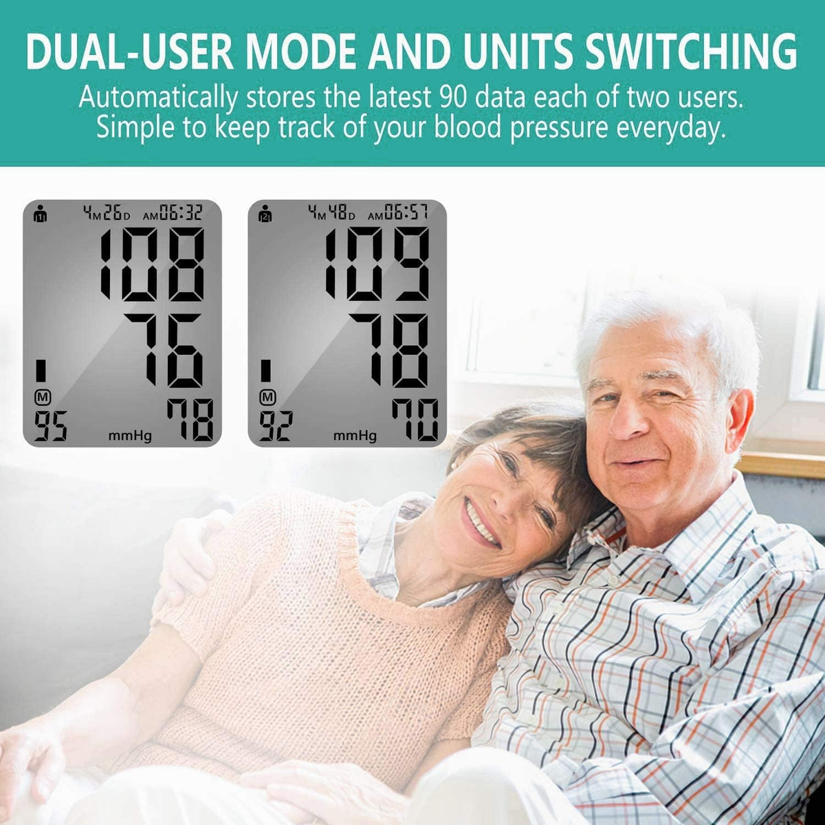 Upper Arm Automatic Digital Blood Pressure Monitor Large Cuff N257035