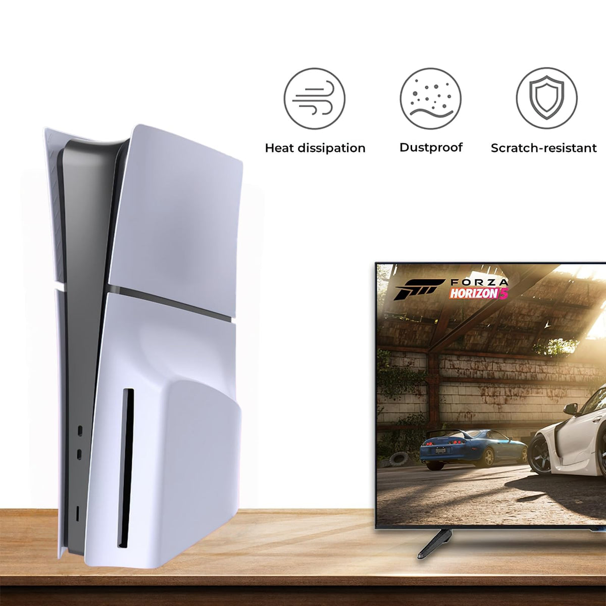 White PS5 Slim Disc Edition Face Plates Q30085