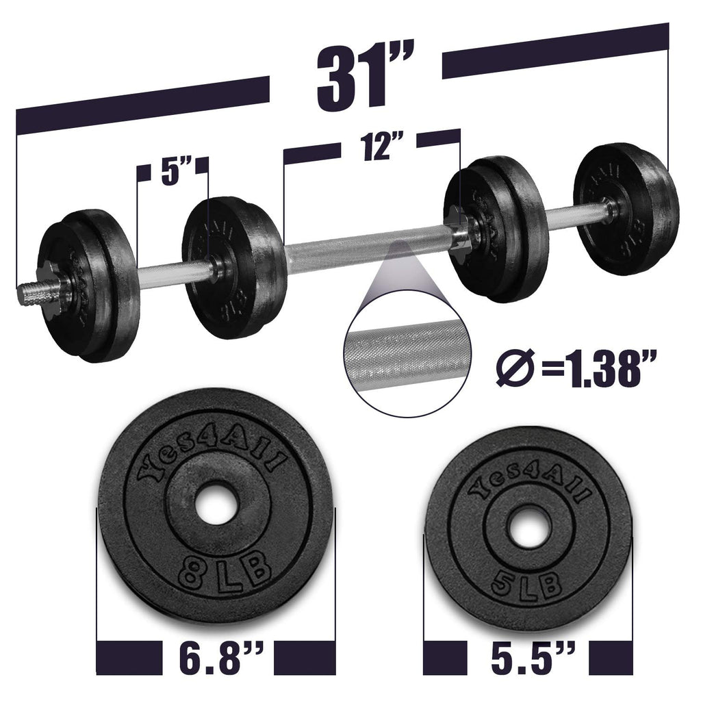 Adjustable Weights Dumbbells Set S576