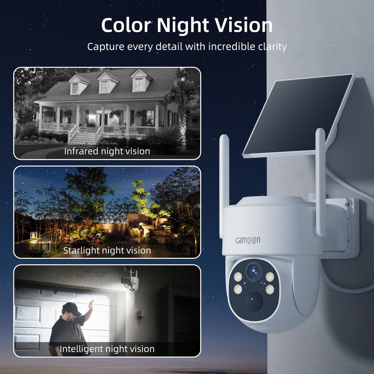Solar Security Cameras Wireless Outdoor 4 Cameras G350764