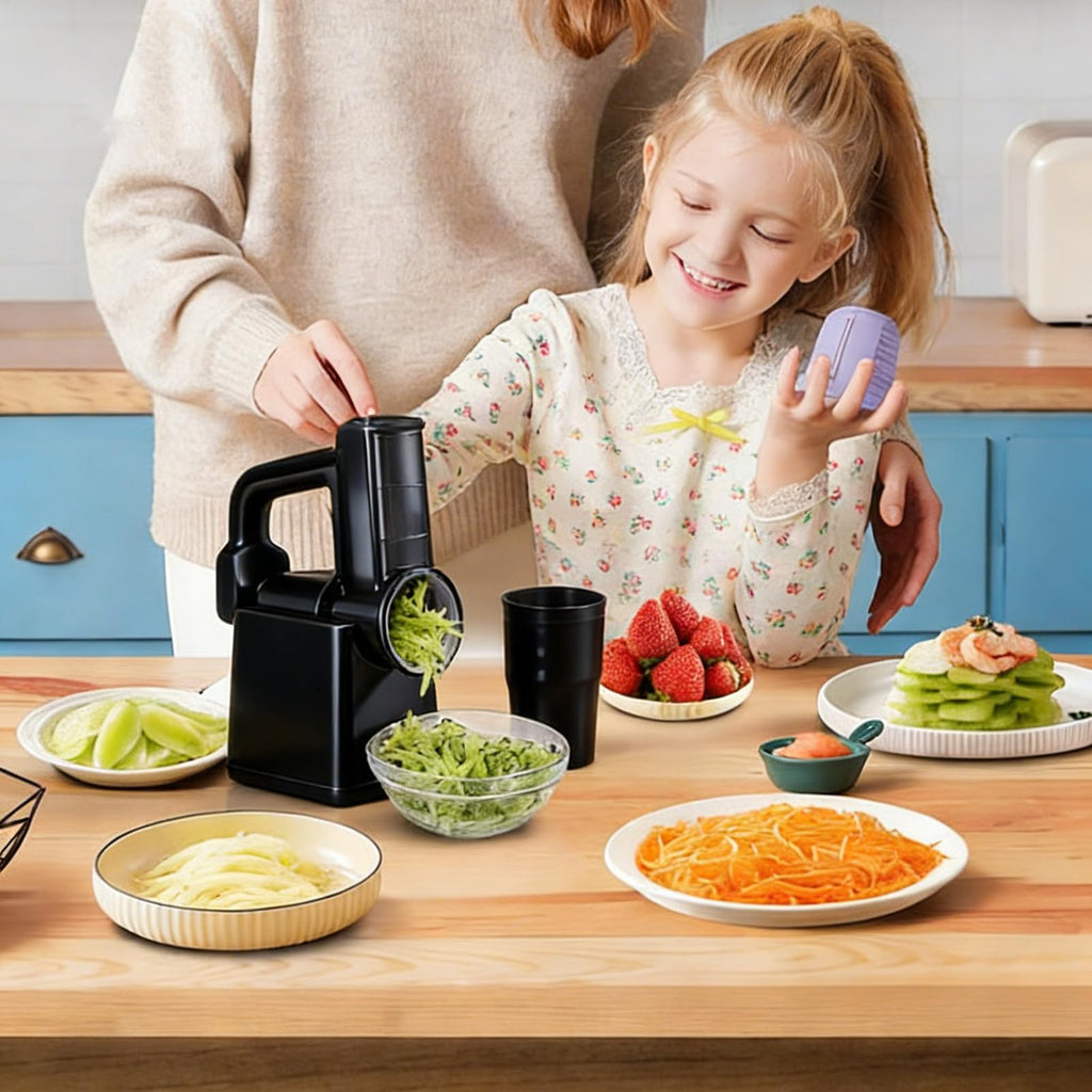 Automatic Rechargeable Food Slicer with 3 Blades U9275
