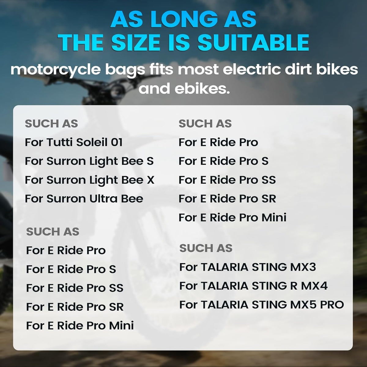 Black Motorcycle Front Frame Bag B549066