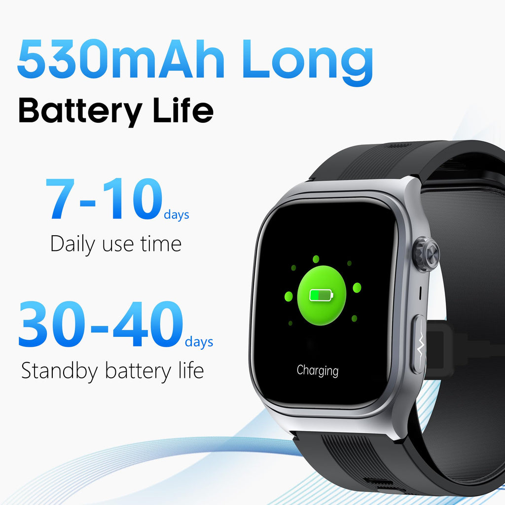 Black Blood Pressure Smart Watch Fitness Tracker R2807