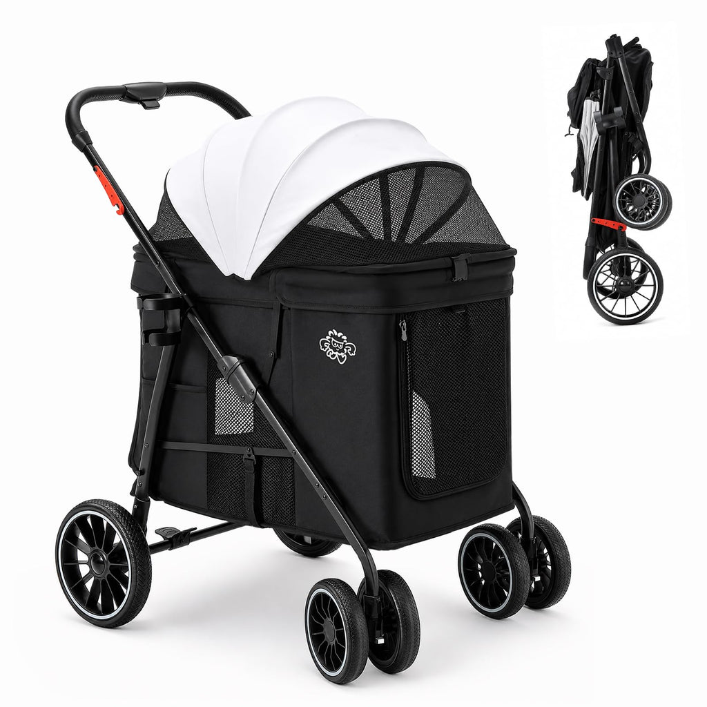 Black Foldable Dog Stroller E3510