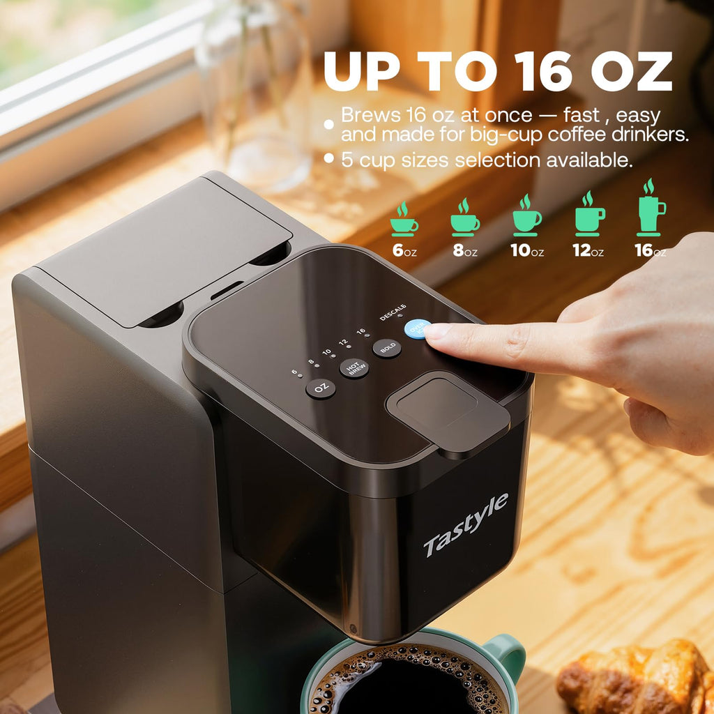 Single Serve Coffee Maker Hot and Iced Black X253