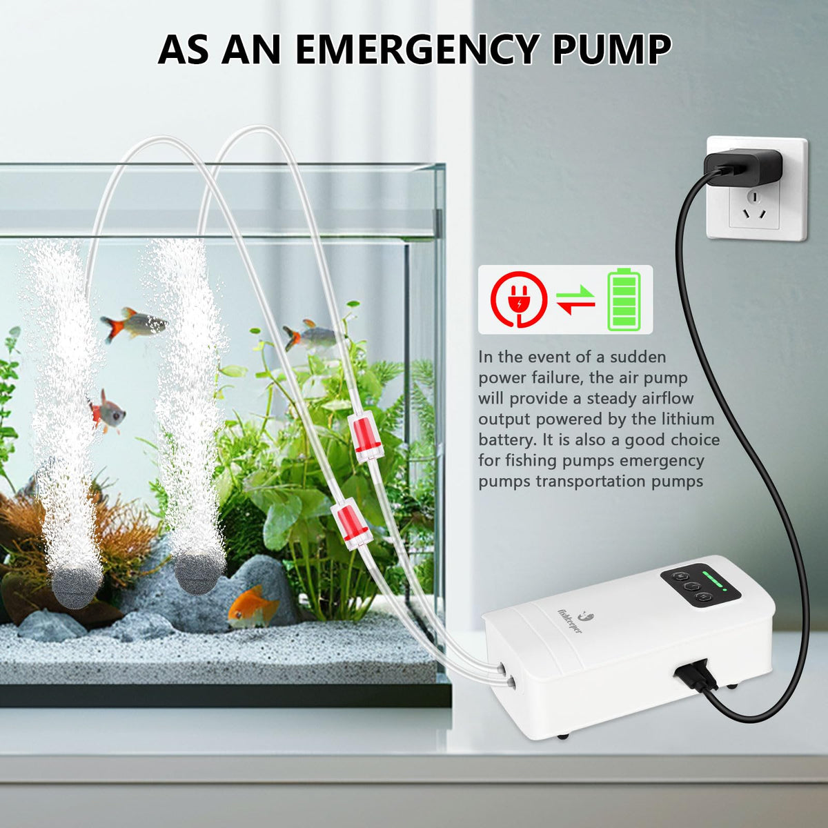 Aquarium Air Pump Magnetic Glass Cleaner F4300
